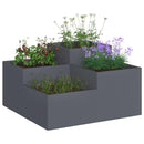 Have Blomsterkrukke Antracit 80 x 80 x 48 cm Stål