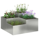 Have Blomsterkrukke Sølv 80 x 80 x 48 cm Galvaniseret stål