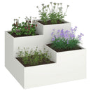 Have Blomsterkrukke Hvid 80 x 80 x 60 cm Stål