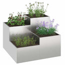 Have Blomsterkrukke Sølv 80 x 80 x 60 cm Rustfrit stål - Xlshop.dk