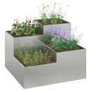 Have Blomsterkrukke Sølv 80 x 80 x 60 cm Galvaniseret stål - Xlshop.dk