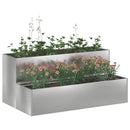 Have Blomsterkrukke Sølv 100 x 60 x 45 cm Galvaniseret stål - Xlshop.dk
