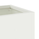 Hævet haveplante Hvid 100 x 26 x 82 cm Stål