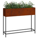 Hævet haveplante Rusten 100 x 26 x 82 cm Cortenstål