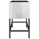 Hævet haveplante Sølv 60 x 26 x 45 cm Galvaniseret stål