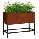 Hævet haveplante Rusten 60 x 26 x 45 cm Cortenstål