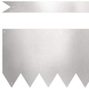 Plænekant 20 stk. 100 x 0.05 x 20 cm Rustfrit stål Sølv