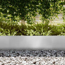 Plænekant 10 stk. 100 x 0,05 x 30 cm Galvaniseret stål Sølv