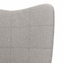 lænestol Lysegrå 62 x 67 x 95,5 cm Sherpa-stof