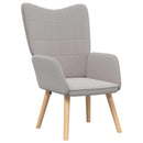 lænestol Lysegrå 62 x 67 x 95,5 cm Sherpa-stof