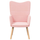 lænestol Lyserød 62 x 67 x 95,5 cm Sherpa-stof