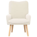 lænestol Creme 63 x 67 x 94 cm Uldstof og krydsfiner