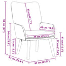 lænestol Lys Gul 63 x 67 x 94 cm Stof