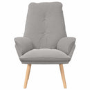 lænestol Lysegrå 69 x 74 x 93 cm Sherpa-stof
