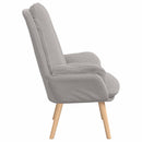 lænestol Lysegrå 69 x 74 x 93 cm Sherpa-stof