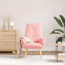 lænestol Lyserød 69 x 74 x 93 cm Sherpa-stof