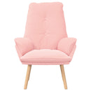 lænestol Lyserød 69 x 74 x 93 cm Sherpa-stof