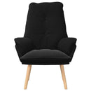 lænestol Sort 69 x 74 x 93 cm Sherpa-stof
