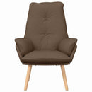lænestol Brun 69 x 74 x 93 cm Polyester og krydsfiner