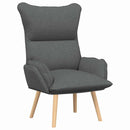 lænestol Mørkegrå 69 x 74 x 93 cm Stof og krydsfiner