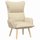 lænestol Creme 69 x 74 x 93 cm Stof og krydsfiner