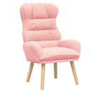 lænestol Lyserød 69 x 74 x 93 cm Sherpa-stof