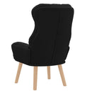 lænestol Sort 69 x 74 x 93 cm Sherpa-stof