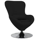 Æggestol Sort 63 x 73 x 90 cm Stof
