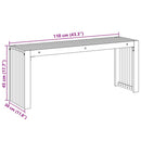 bænk Olie Naturlig 110 x 30 x 45 cm Massiv Teaktræ