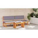 Sidebord Olie Naturlig 70 x 35 x 35 cm Massivt Akacietræ