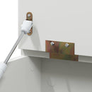 Kasse med opbevaring og tavlefront ROROS Hvid 73 x 40 x 55 cm