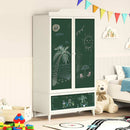 Tavle Garderobe ROROS Hvid 90 x 45 x 165 cm Konstrueret træ