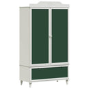 Tavle Garderobe ROROS Hvid 90 x 45 x 165 cm Konstrueret træ