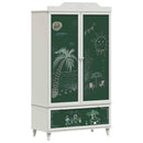 Tavle Garderobe ROROS Hvid 90 x 45 x 165 cm Konstrueret træ
