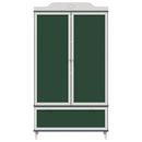 Tavle Garderobe med skuffe ROROS Grå og Hvid 90 x 45 x 165 cm