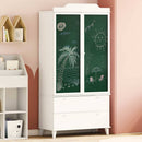 Tavle Garderobe ROROS Hvid 90 x 45 x 180 cm Konstrueret træ