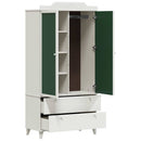 Tavle Garderobe ROROS Hvid 90 x 45 x 180 cm Konstrueret træ