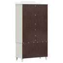 Tavle Garderobe ROROS Hvid 90 x 45 x 180 cm Konstrueret træ