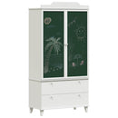 Tavle Garderobe ROROS Hvid 90 x 45 x 180 cm Konstrueret træ