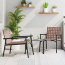 Have Stol 2 pcs Brun 78 x 55,5 x 75,5 cm polyrattan
