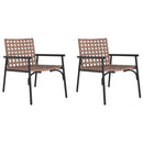 Have Stol 2 pcs Brun 78 x 55,5 x 75,5 cm polyrattan