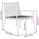 Have Stol 2 pcs Brun 78 x 55,5 x 75,5 cm polyrattan