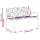 Have Stol Brun 110,5 x 79 x 75,5 cm polyrattan