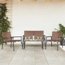 Have Spisebordssæt 4 pcs Brun polyrattan