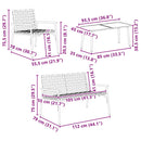 Have Spisebordssæt 4 pcs Brun polyrattan