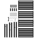 havelåge låsbar 100x180 cm aluminium sort