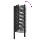 havelåge låsbar 100x180 cm aluminium sort
