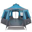 Cabin tent til 12 personer Blå og grå 405 x 405 x 273 cm