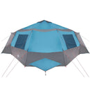 Cabin tent til 12 personer Blå og grå 405 x 405 x 273 cm