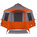 Cabin tent til 12 personer Grå og orange 405 x 405 x 273 cm